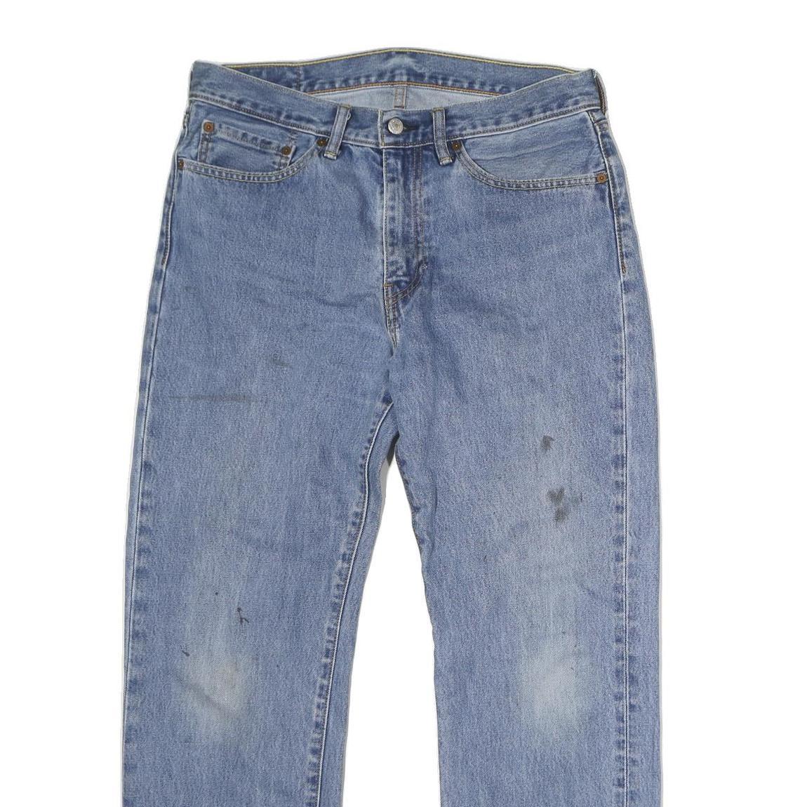 LEVI'S 751 Mens Jeans Blue Regular Straight Denim Medium W34 L30 Classic Cotton