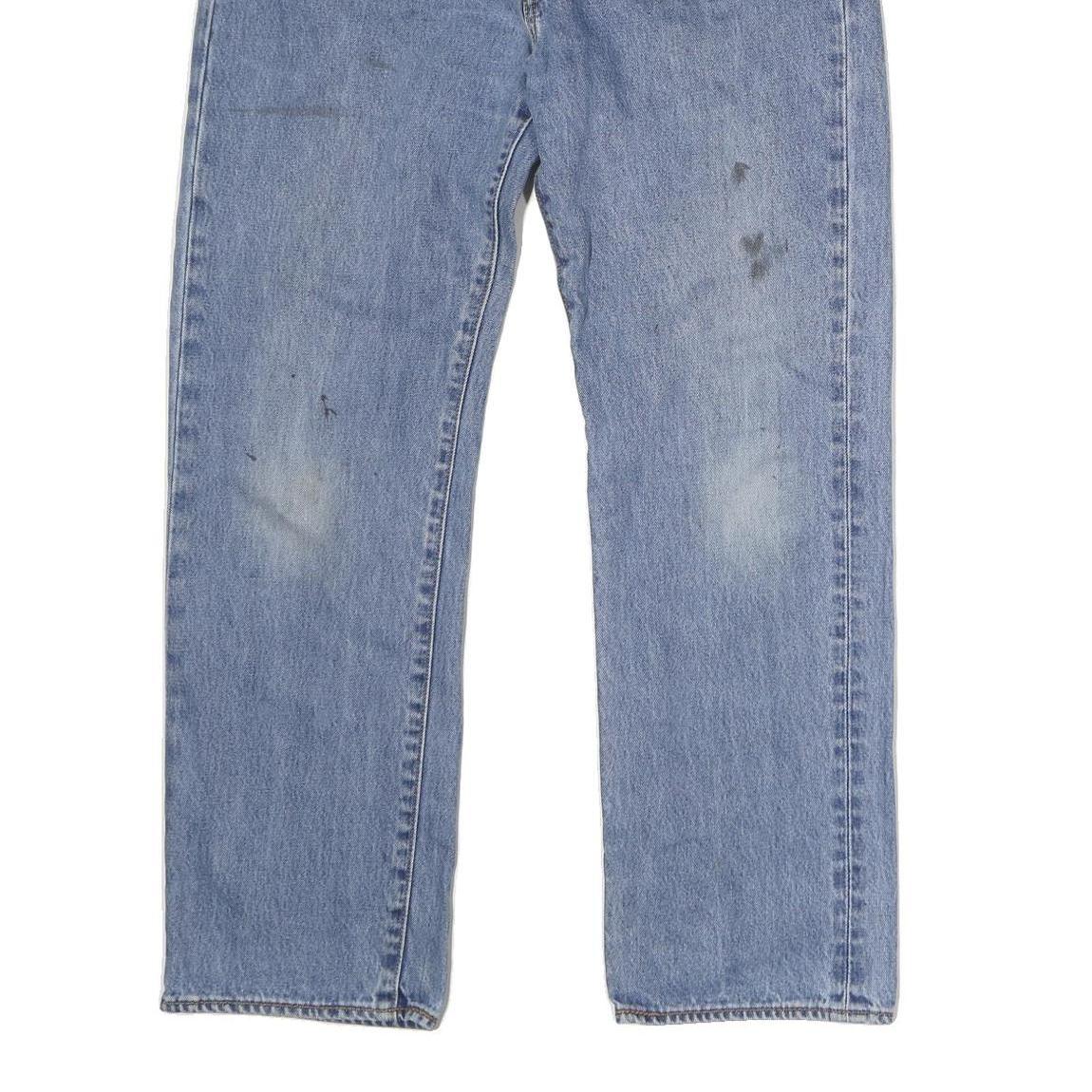 LEVI'S 751 Mens Jeans Blue Regular Straight Denim Medium W34 L30 Classic Cotton