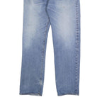 CARHARTT Mens Jeans Blue Regular Straight Denim Medium W33 L32 Zip Cotton