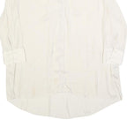 ZARA Womens White Basic Shirt Long Sleeve V-Neck Size S Lightweight Casual