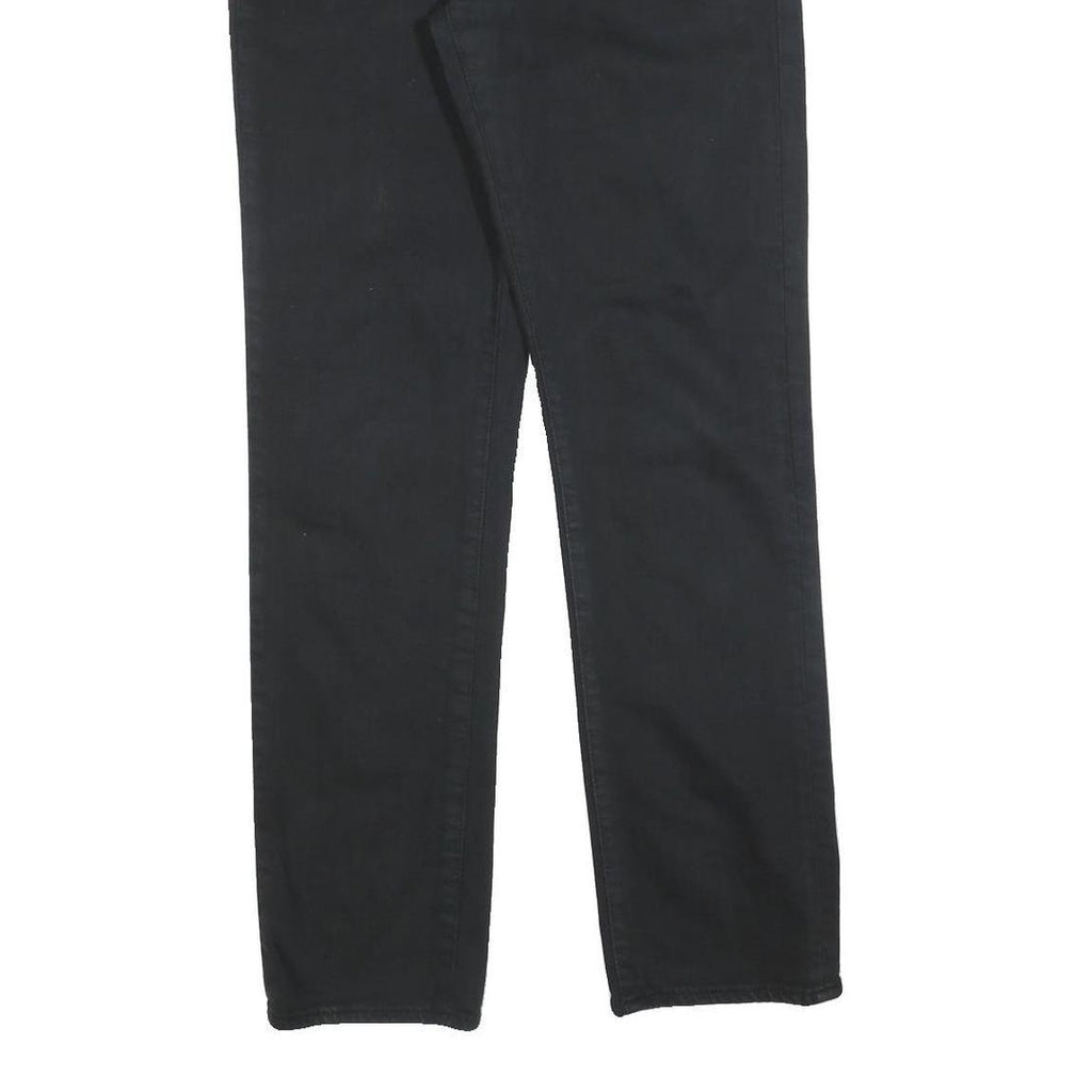 LEVI'S Mens Slim Black Jeans Denim W31 L32 Zip Classic