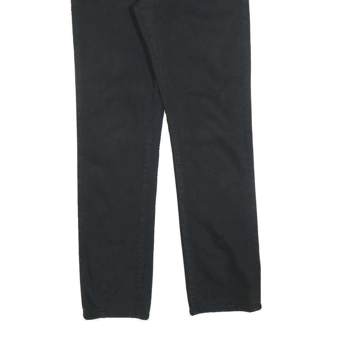 LEVI'S Mens Slim Black Jeans Denim W31 L32 Zip Classic