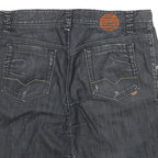 BOSS HUGO BOSS Womens Black Denim Mini Cotton Skirt UK 12 Stylish Casual