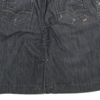 BOSS HUGO BOSS Womens Black Denim Mini Cotton Skirt UK 12 Stylish Casual