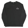 PUMA Mens Black Cotton Blend Crew Neck M Sports Logo Sweatshirt Casual
