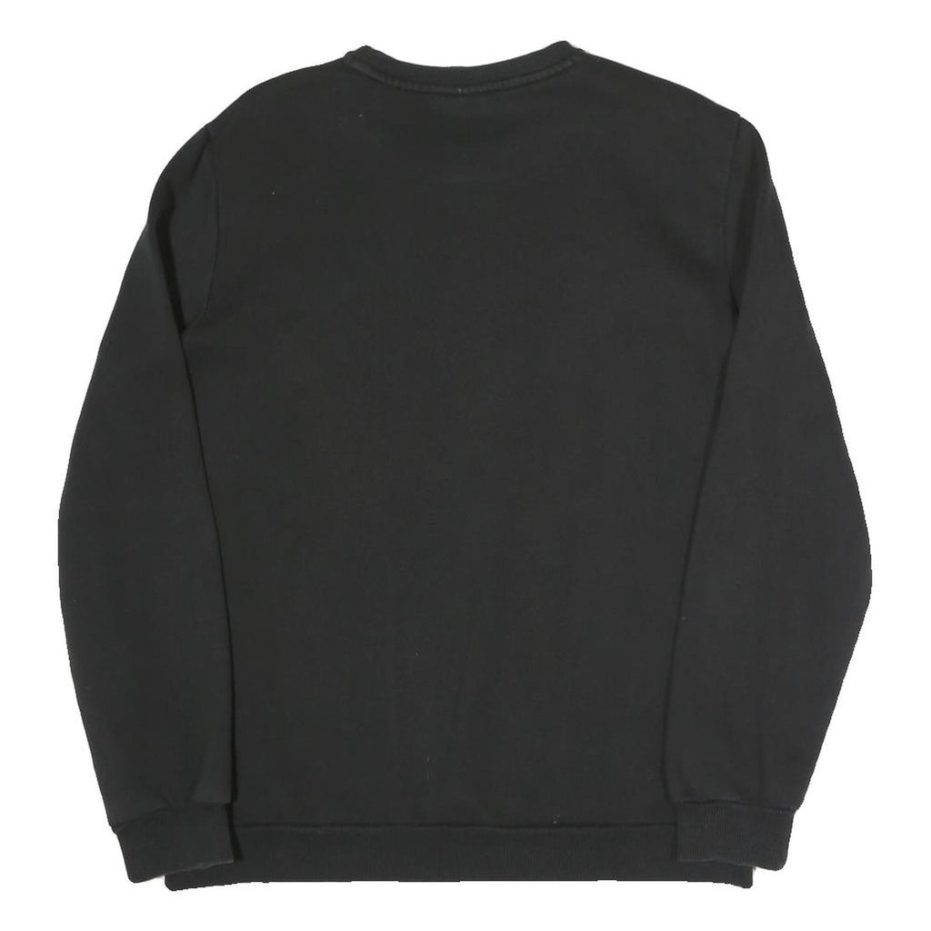 PUMA Mens Black Cotton Blend Crew Neck M Sports Logo Sweatshirt Casual