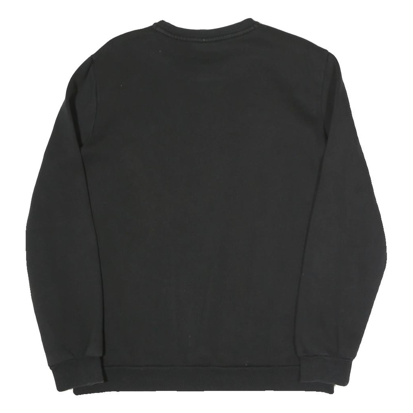 PUMA Mens Black Cotton Blend Crew Neck M Sports Logo Sweatshirt Casual