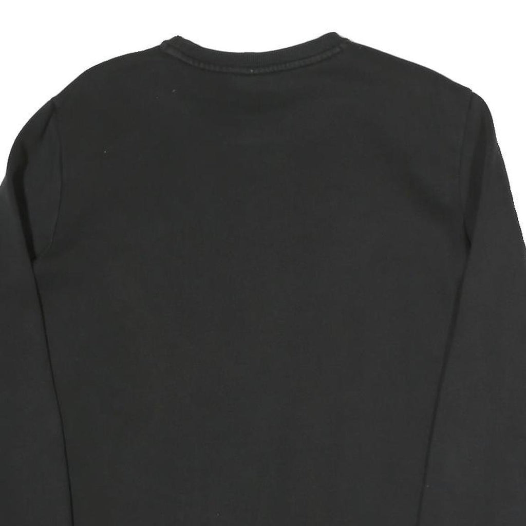 PUMA Mens Black Cotton Blend Crew Neck M Sports Logo Sweatshirt Casual