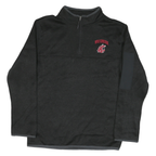 CHAMPION Mens Black WSU Cougars Patterned Pullover Crew Neck Basic Knit M Zip