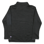 CHAMPION Mens Black WSU Cougars Patterned Pullover Crew Neck Basic Knit M Zip