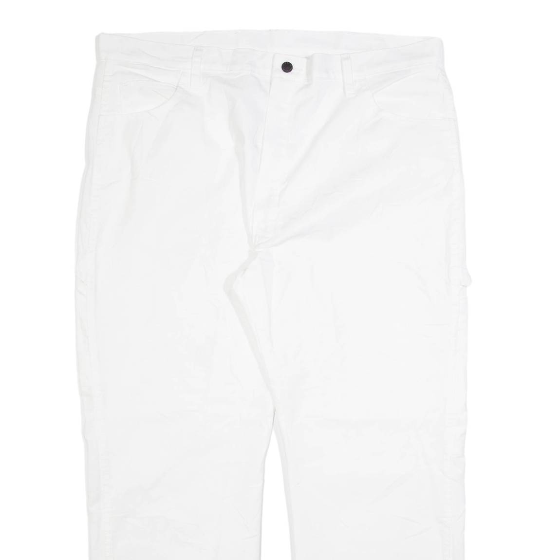 DICKIES Carpenter Mens Trousers White Regular Straight W40 L30