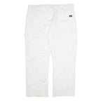 DICKIES Carpenter Mens Trousers White Regular Straight W40 L30