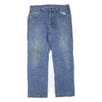 DICKIES Mens Regular Fit Blue Denim Jeans W34 L28 Zip Cotton Blend Casual