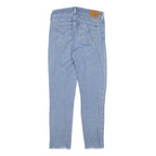 LEVI'S 711 Womens Slim Light Blue Denim Ripped Skinny Jeans W26 L25 Distressed