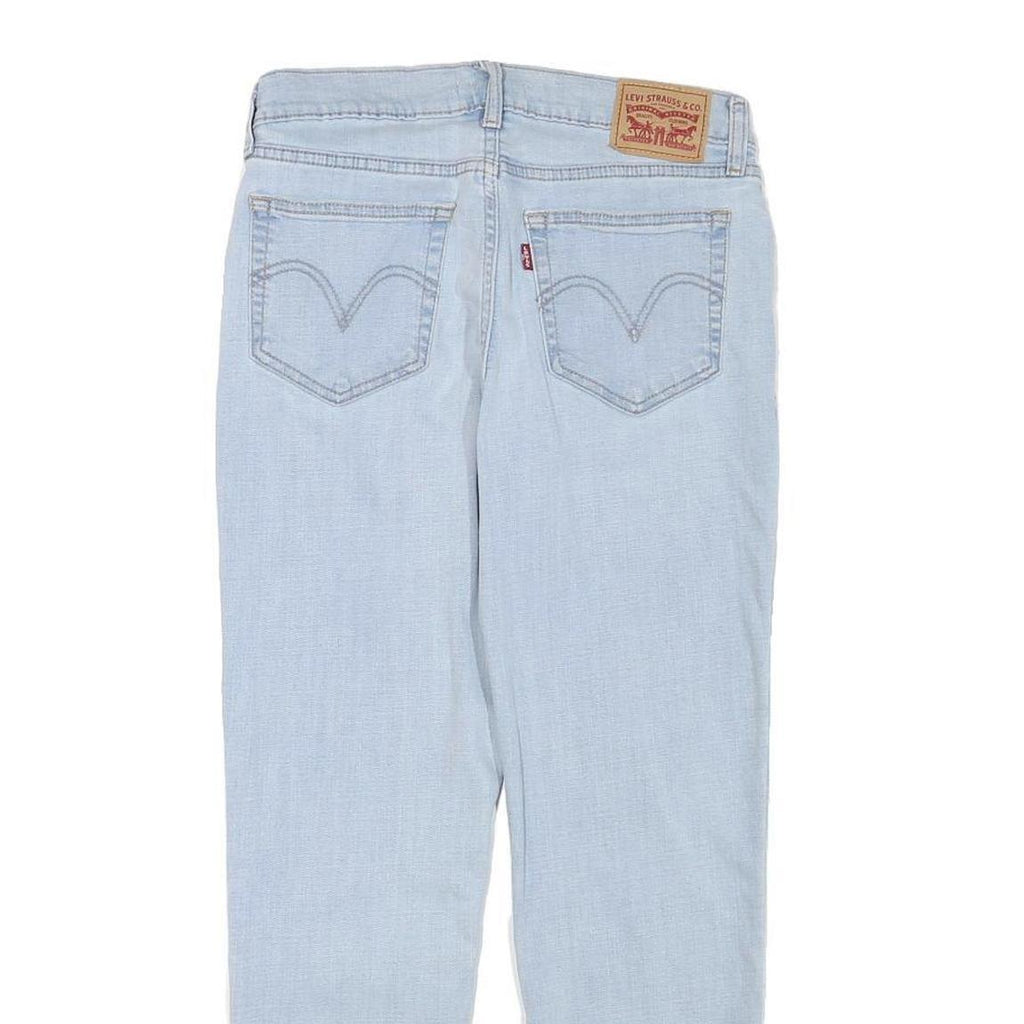 LEVI'S Womens Regular Fit Light Blue Denim Jeans W28 L26 Classic Zip Closure
