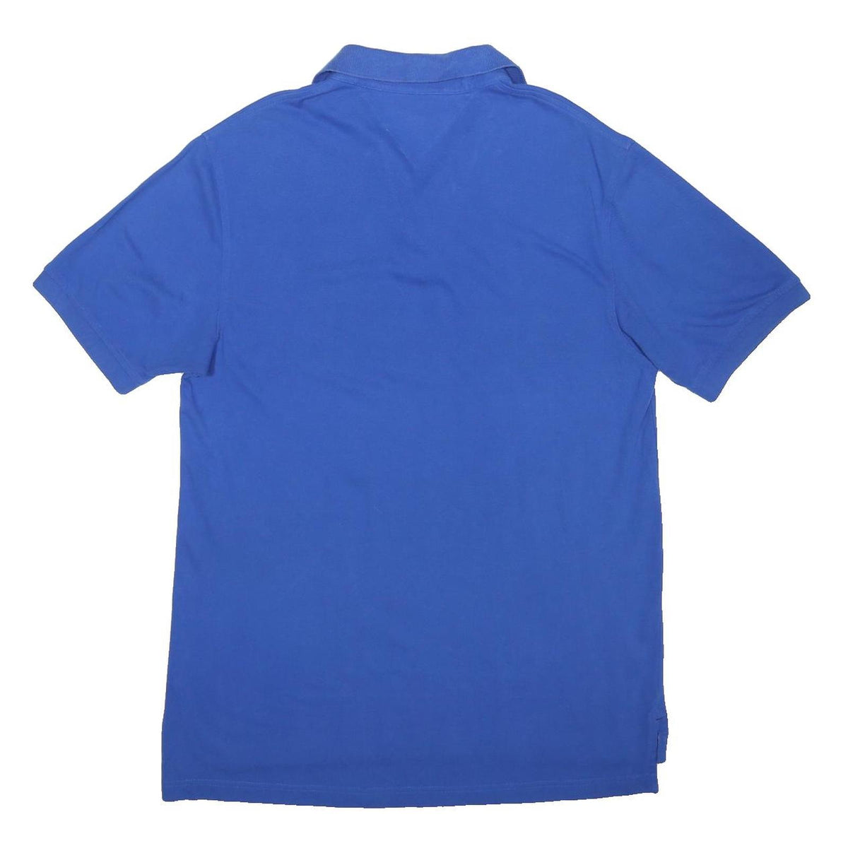 TOMMY HILFIGER Mens Blue Polo Shirt L Cotton Blend Short Sleeve Classic Fit