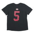 NIKE Mens Black San Francisco 49ers Graphic T-Shirt L Short Sleeve Crew Neck