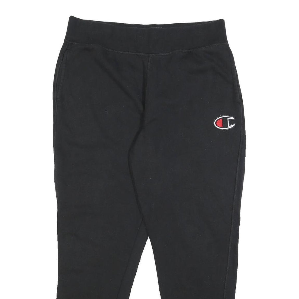 CHAMPION Mens Joggers Black L W32 L28 Slim Tapered Cotton Blend Casual