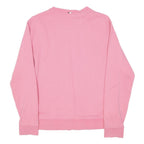 BOSS HUGO BOSS Womens Pink Sweatshirt Crew Neck L Logo Print Cotton Blend