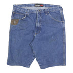 WRANGLER Mens Denim Blue Cotton Blend Shorts XL W38 Casual Classic Jeans