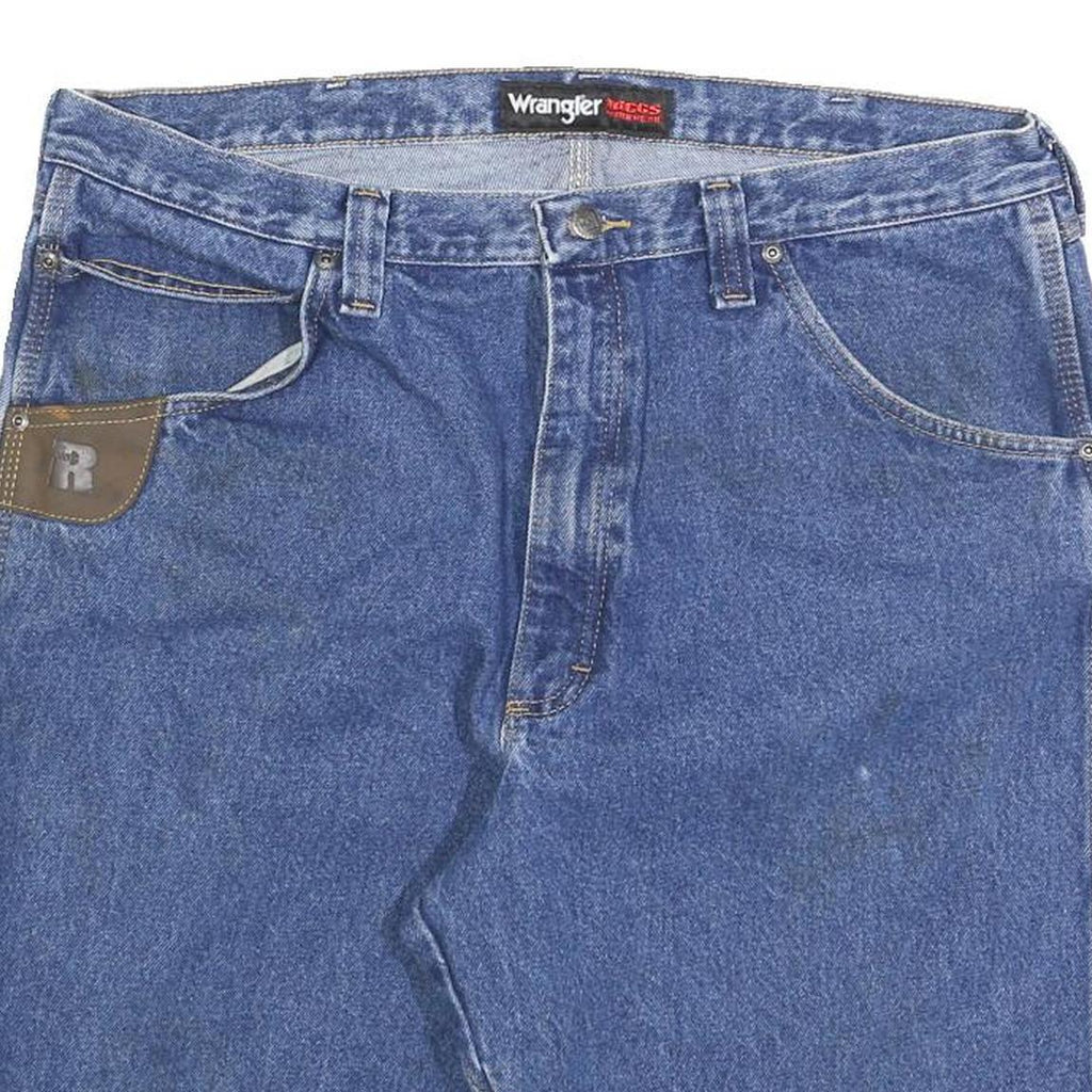 WRANGLER Mens Denim Blue Cotton Blend Shorts XL W38 Casual Classic Jeans