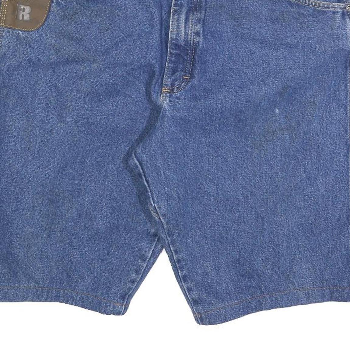 WRANGLER Mens Denim Blue Cotton Blend Shorts XL W38 Casual Classic Jeans