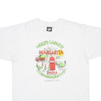 SCREEN STARS BEST Mens White World's Lst Margarita Graphic T-Shirt L Short