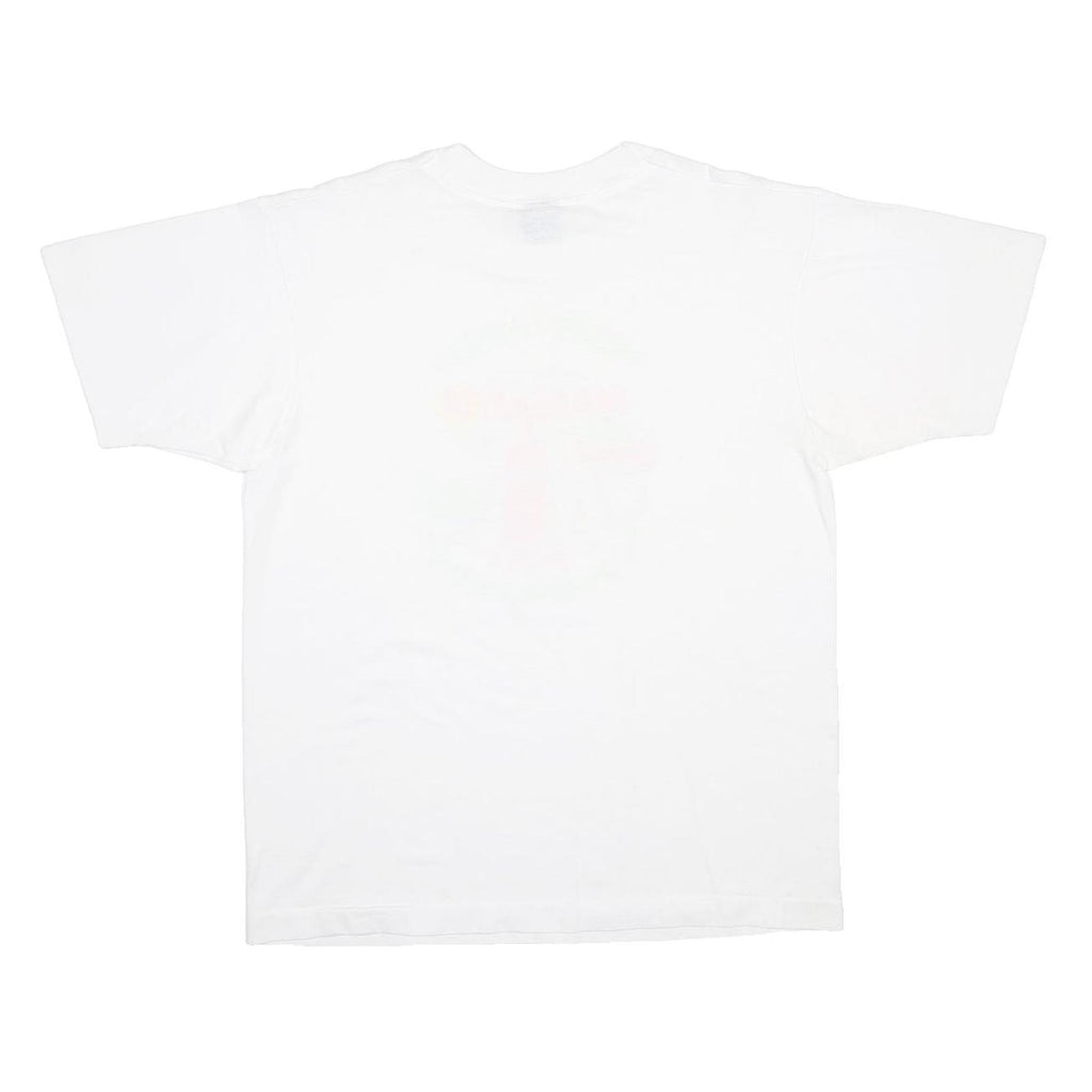 SCREEN STARS BEST Mens White World's Lst Margarita Graphic T-Shirt L Short