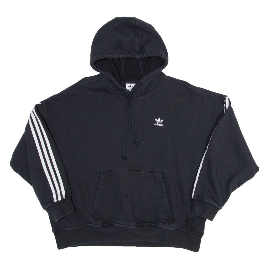 ADIDAS Womens Black Hoodie UK 10