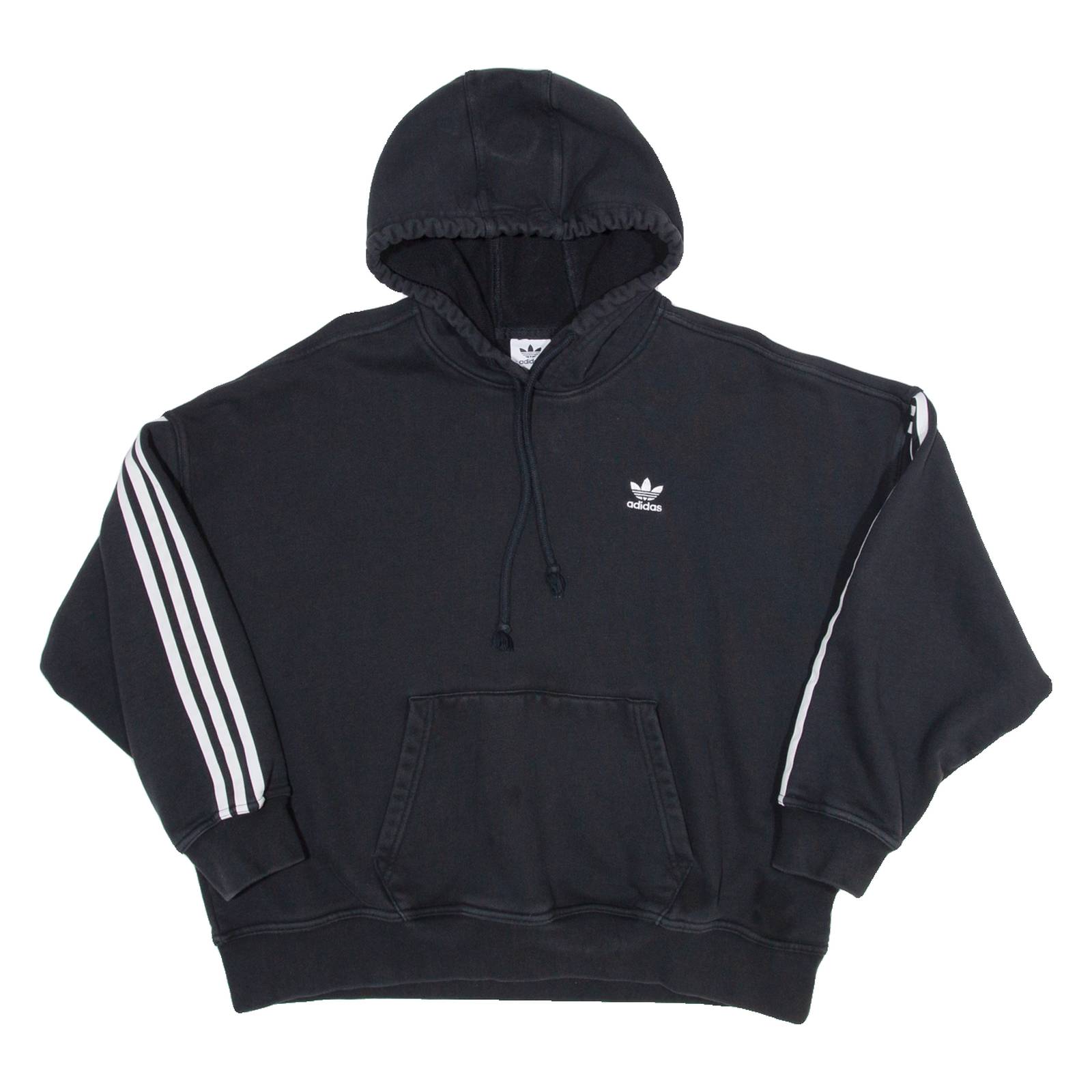 ADIDAS Womens Black Hoodie UK 10