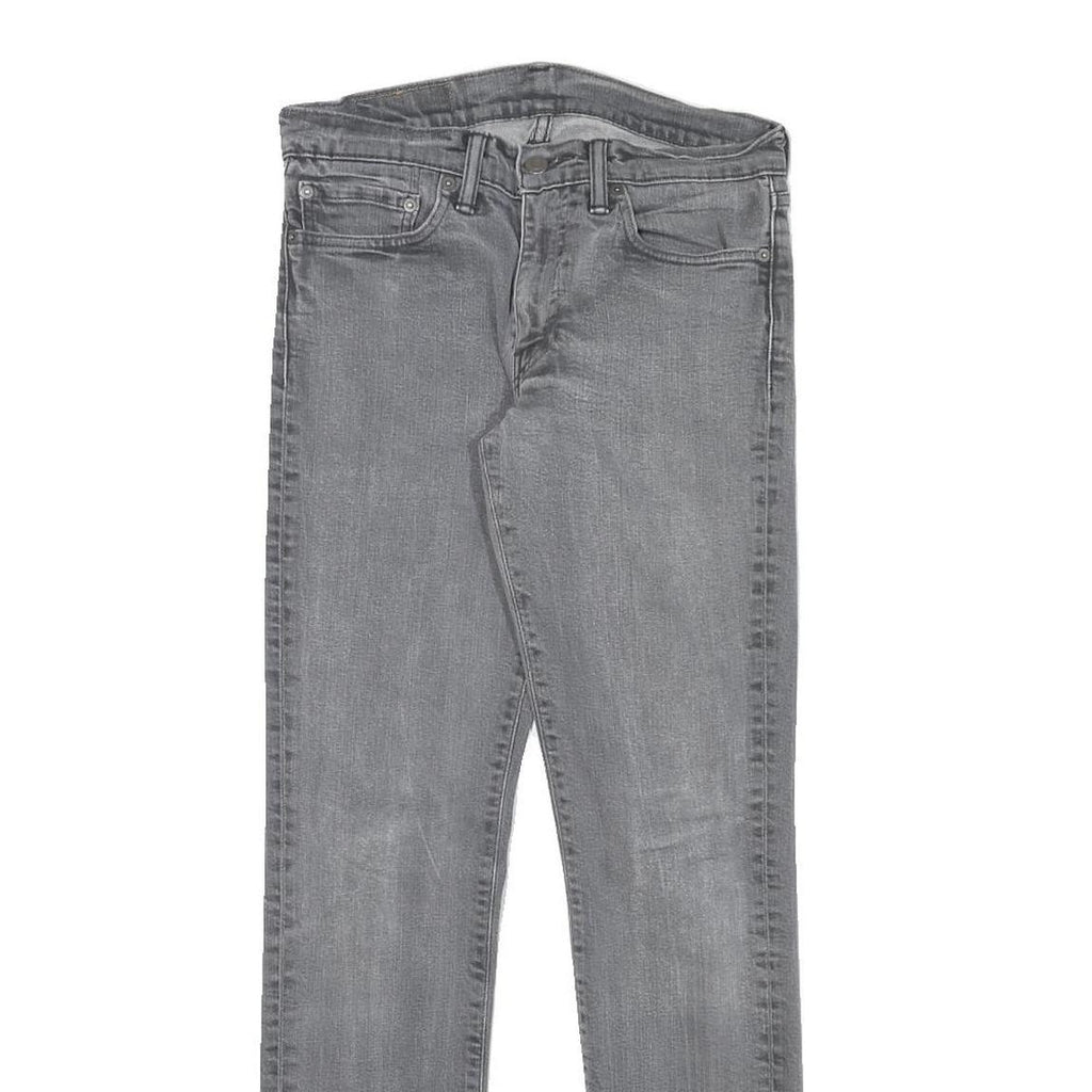 LEVI'S 511 Mens Jeans Grey Slim Skinny Denim Medium W28 L29 Classic Fit Zip