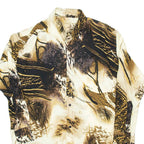 Womens Shirt Black Animal Print Long Sleeve M