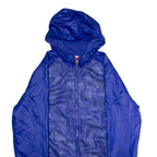 PUMA Mens Windbreaker Jacket Blue Mesh Hooded L