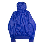 PUMA Mens Windbreaker Jacket Blue Mesh Hooded L