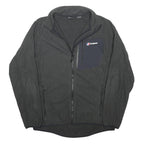 BERGHAUS Mens Black Outdoor Jacket XL Polyester Blend Woven Plain Zip Pockets