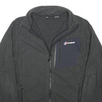 BERGHAUS Mens Black Outdoor Jacket XL Polyester Blend Woven Plain Zip Pockets