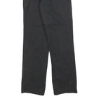 DICKIES Mens Cotton Blend Black Regular Straight Trousers W30 L34 Workwear Zip