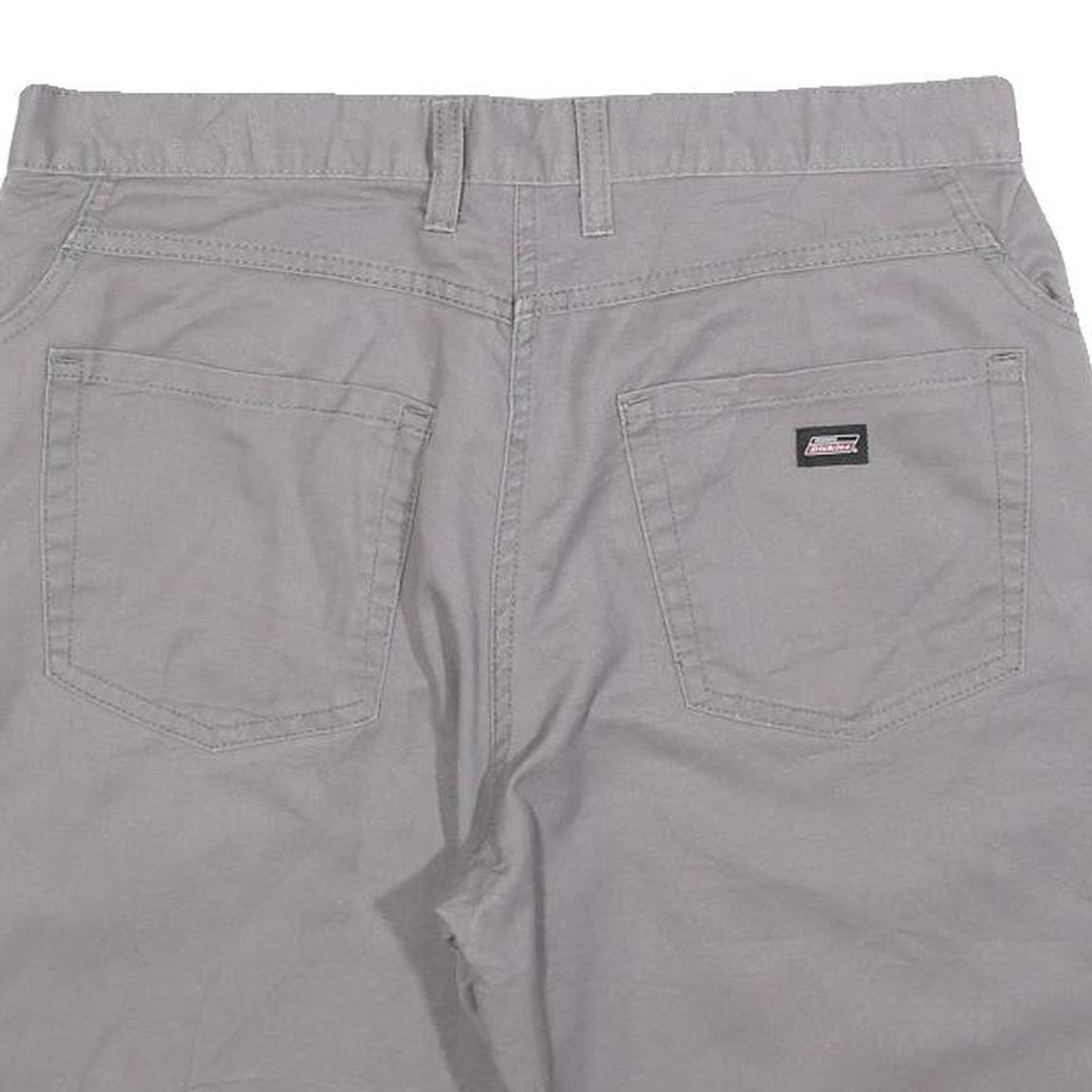 DICKIES Mens Grey Casual Cotton Blend Shorts M W34 Workwear Pockets