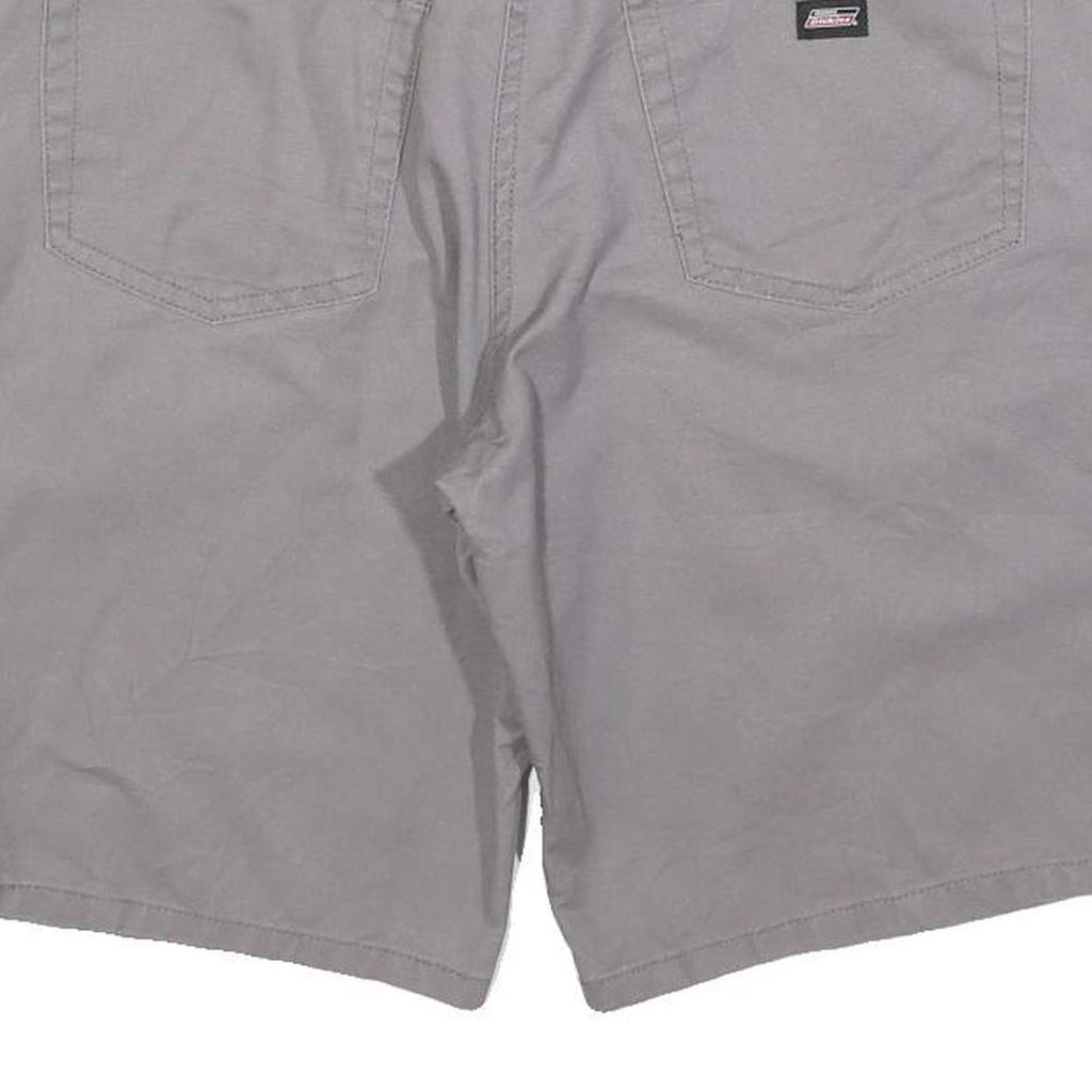 DICKIES Mens Grey Casual Cotton Blend Shorts M W34 Workwear Pockets