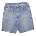 WRANGLER Mens Blue Denim Casual Shorts L W36 Pocket Utility Style