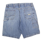 WRANGLER Mens Blue Denim Casual Shorts L W36 Pocket Utility Style