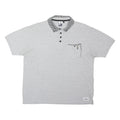 TOTTENHAM HOTSPUR Mens Grey Black Checked Collar Short Sleeve Polo Shirt XL