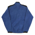 REI Mens Blue Black Fleece Jacket L Polyester Zip Outdoor Casual