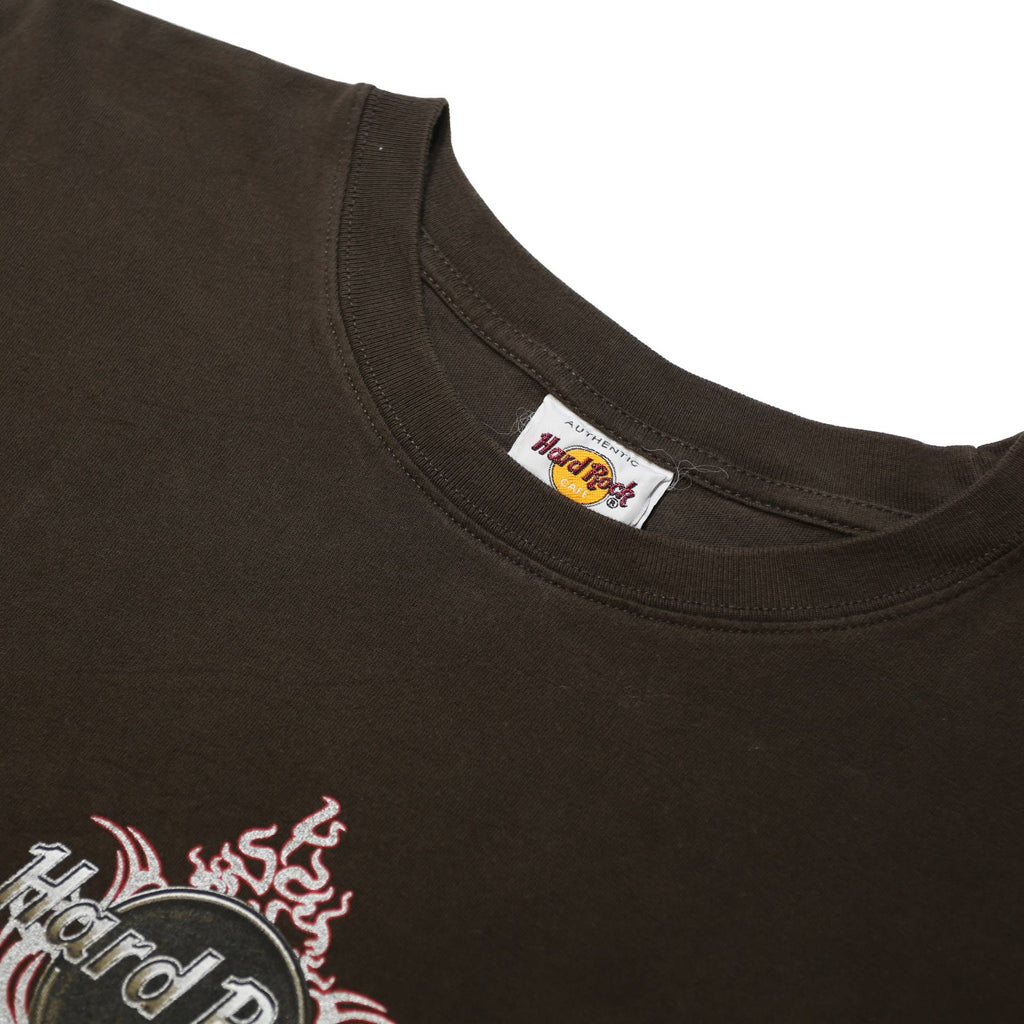 HARD ROCK CAFE Mens Black Kuala Lumpur Graphic T-Shirt L Short Sleeve Crew Neck