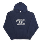 RUSSELL ATHLETIC Mens Navy Providence Wrestling Hoodie L Cotton Blend Pullover