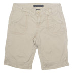 CALVIN KLEIN JEANS Womens Cargo Shorts Brown UK 6 W31