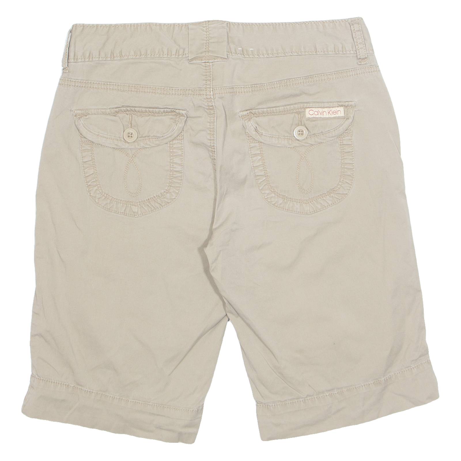CALVIN KLEIN JEANS Womens Cargo Shorts Brown UK 6 W31