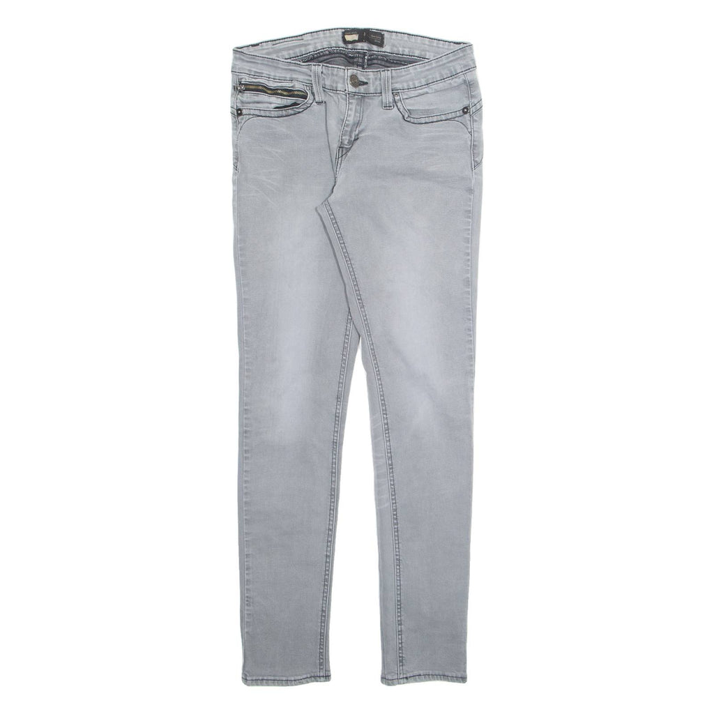 LEVI'S Womens Jeans Grey Slim Skinny Stone Wash W30 L30