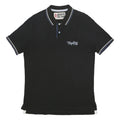 REPLAY Mens Black Polo Shirt XL Cotton Short Sleeve Embroidered Logo