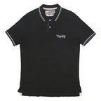 REPLAY Mens Black Polo Shirt XL Cotton Short Sleeve Embroidered Logo